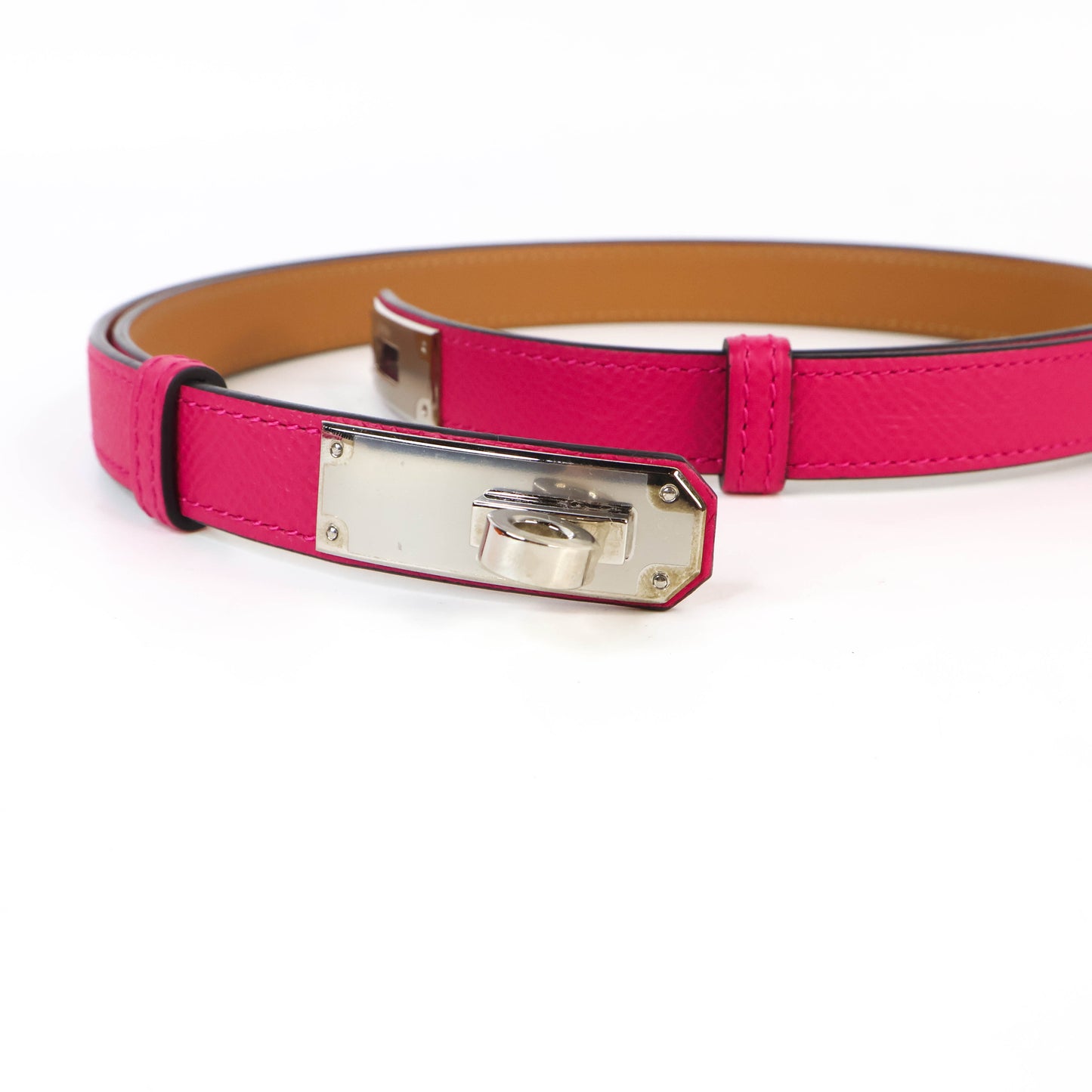 Hermes Kelly Belt Pocket 18 Epsom Rose Mexico