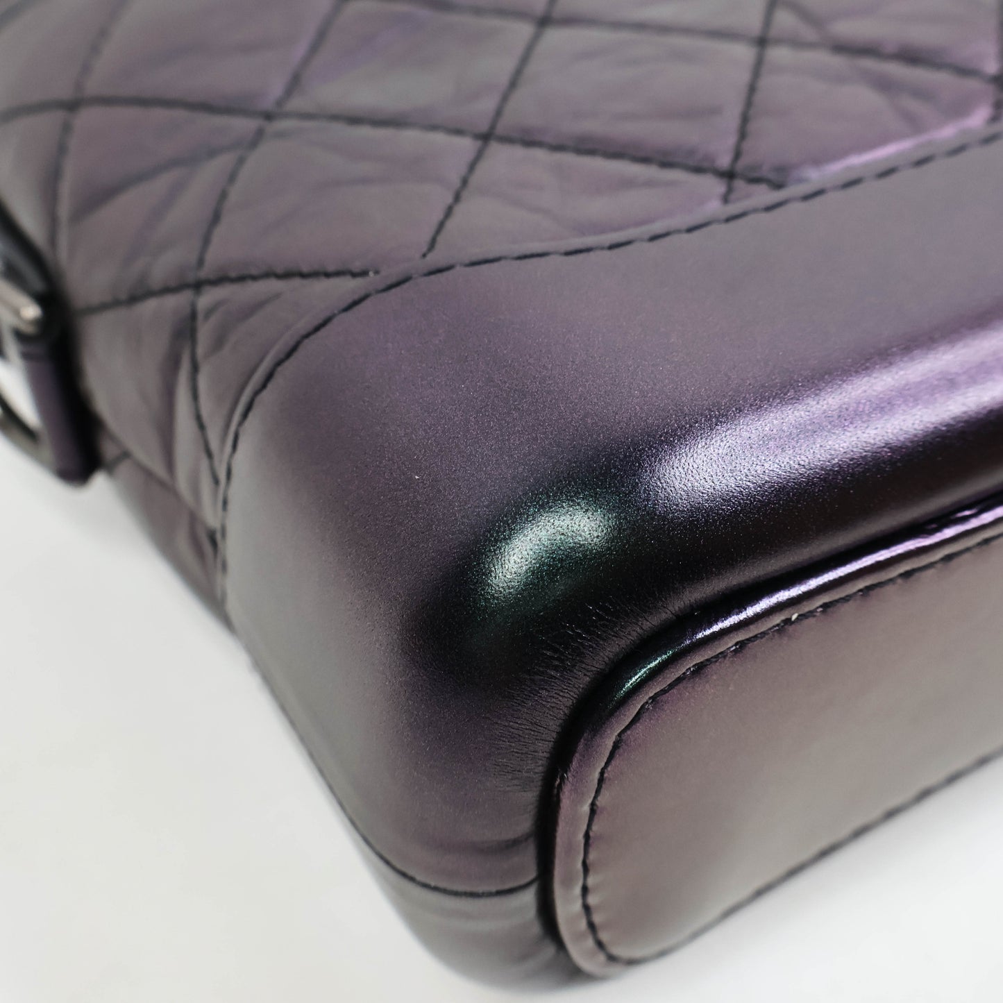 Chanel Gabrielle Small Iridescent Purple Lamb
