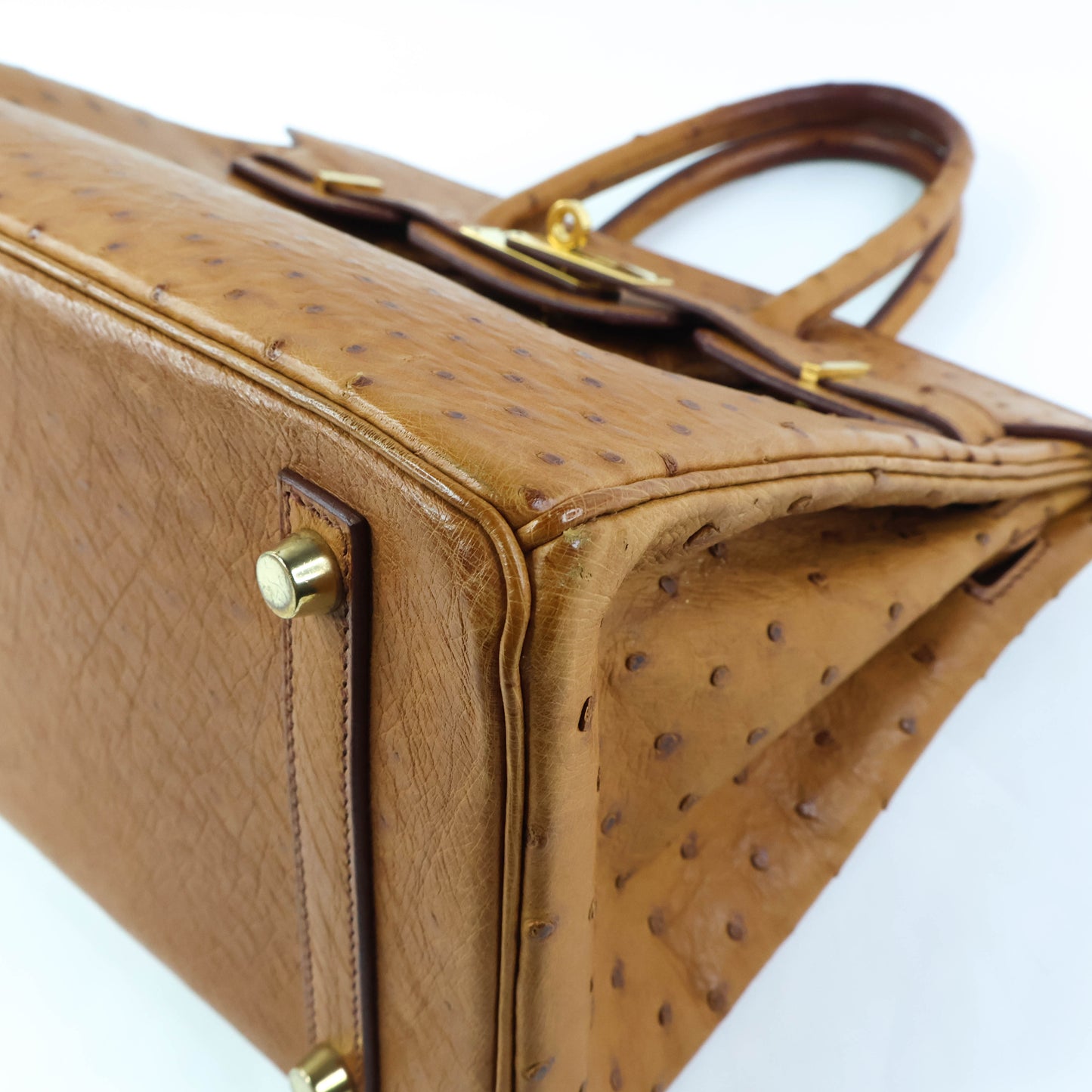 Hermes Birkin 30 Ostrich Cognac