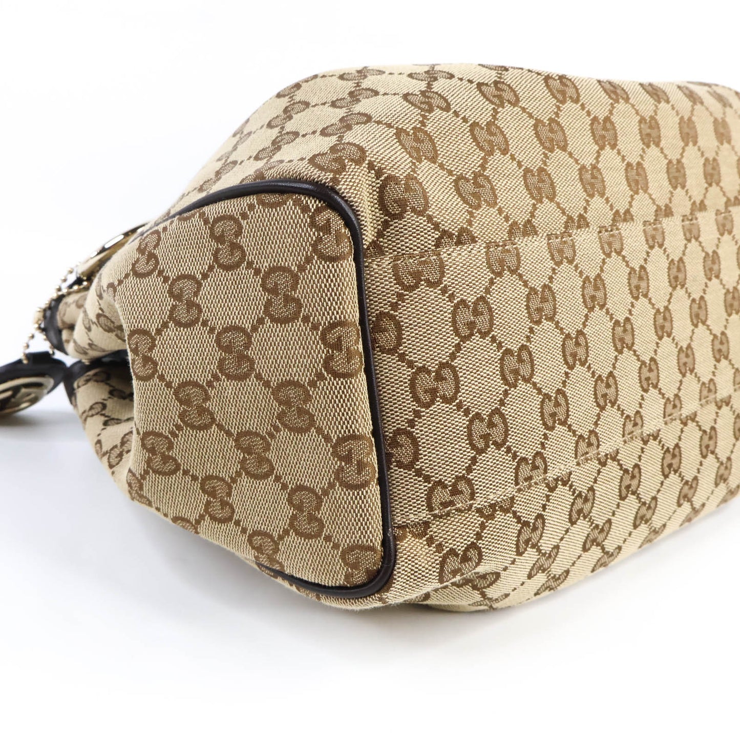 Gucci Tote Bag Canvas GG Brown