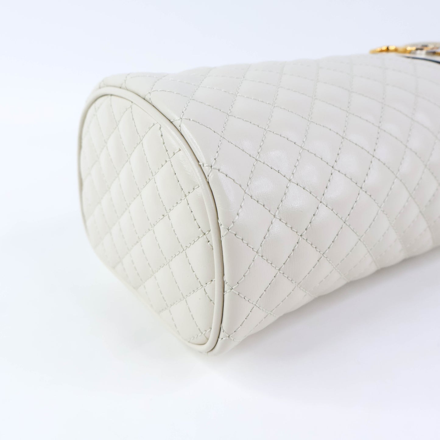Gucci Trapuntata Zumi Crossbody Belt Bag White