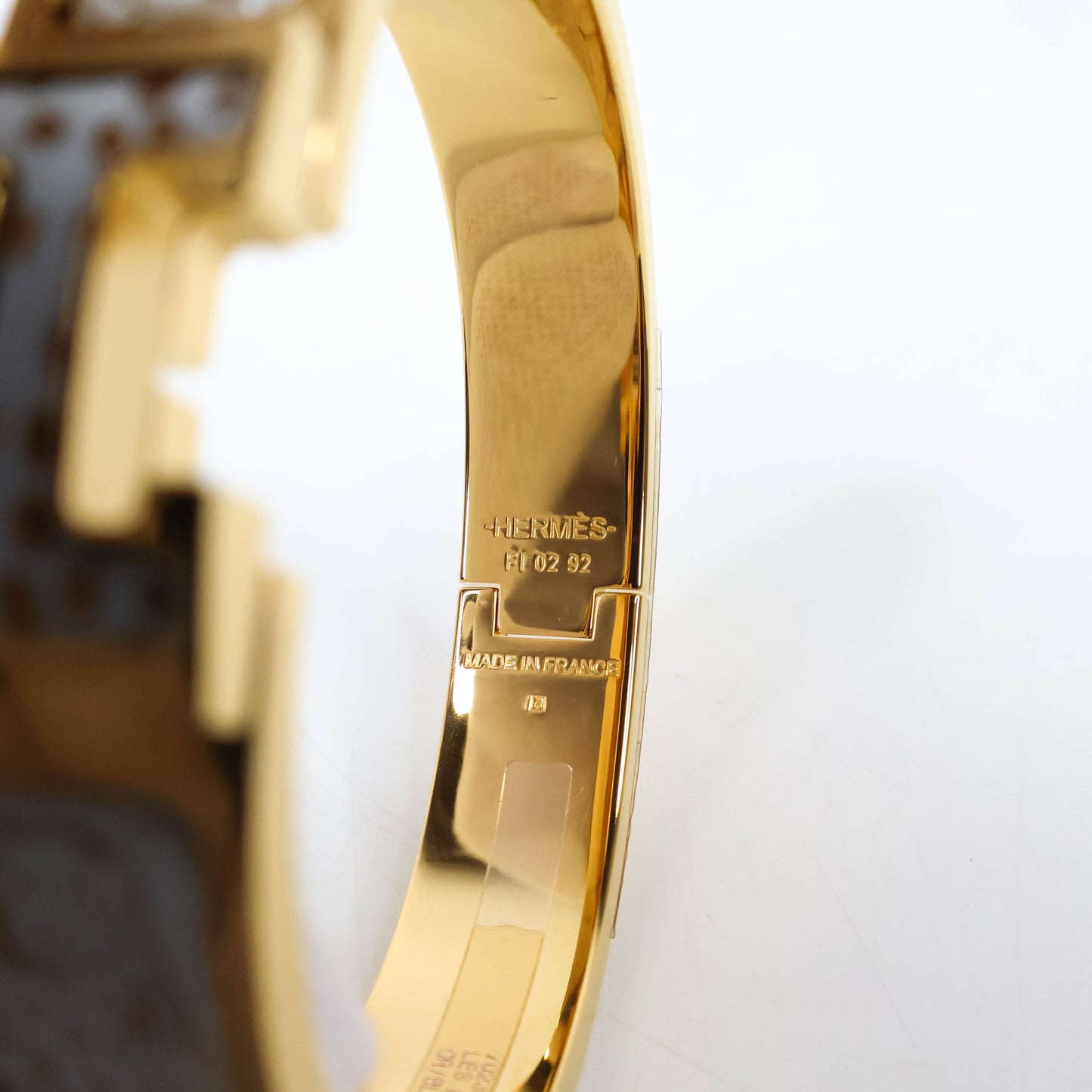 Hermes Clic H Bracelet Les Leopard GHW