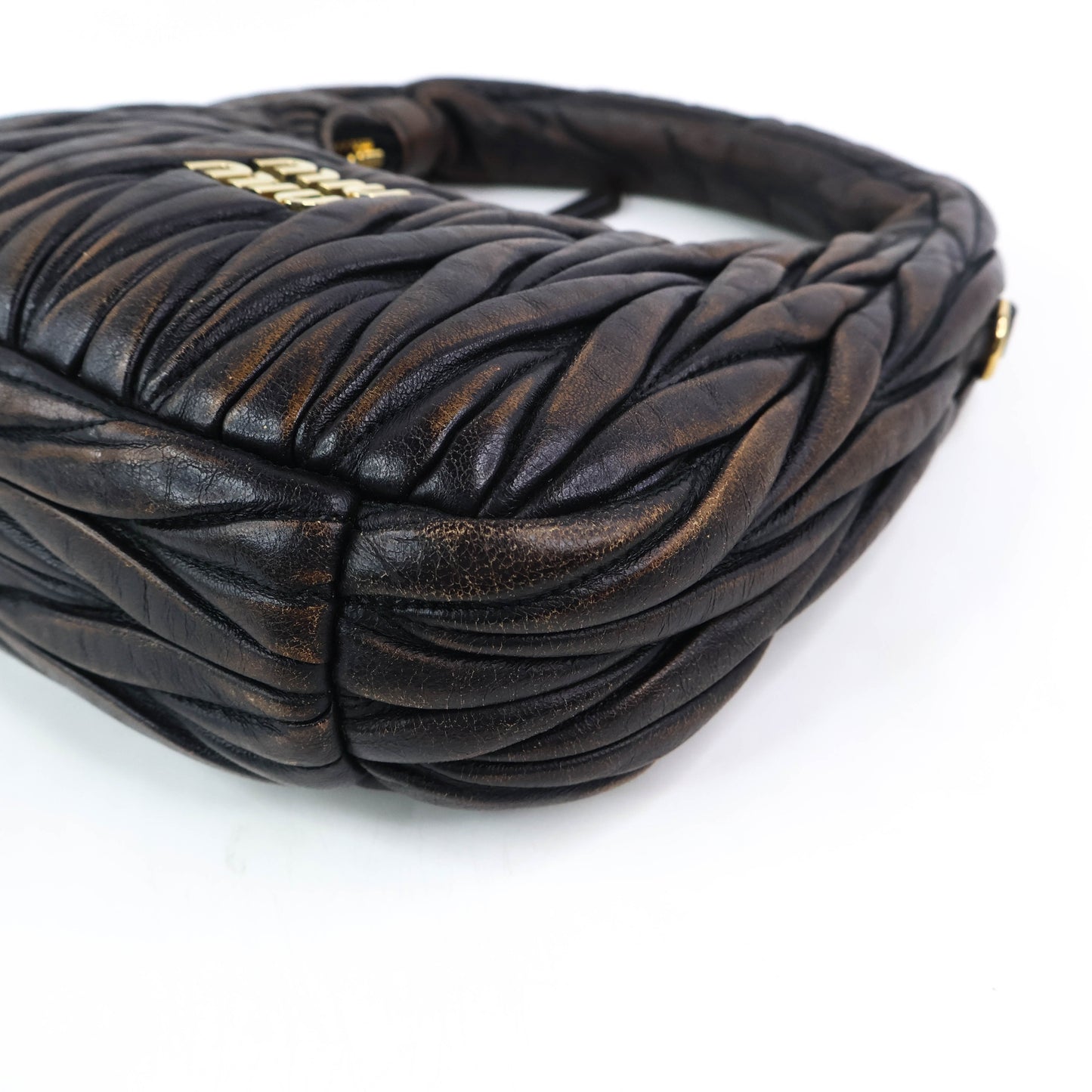 Miu Miu Wander Matelasse Coffee