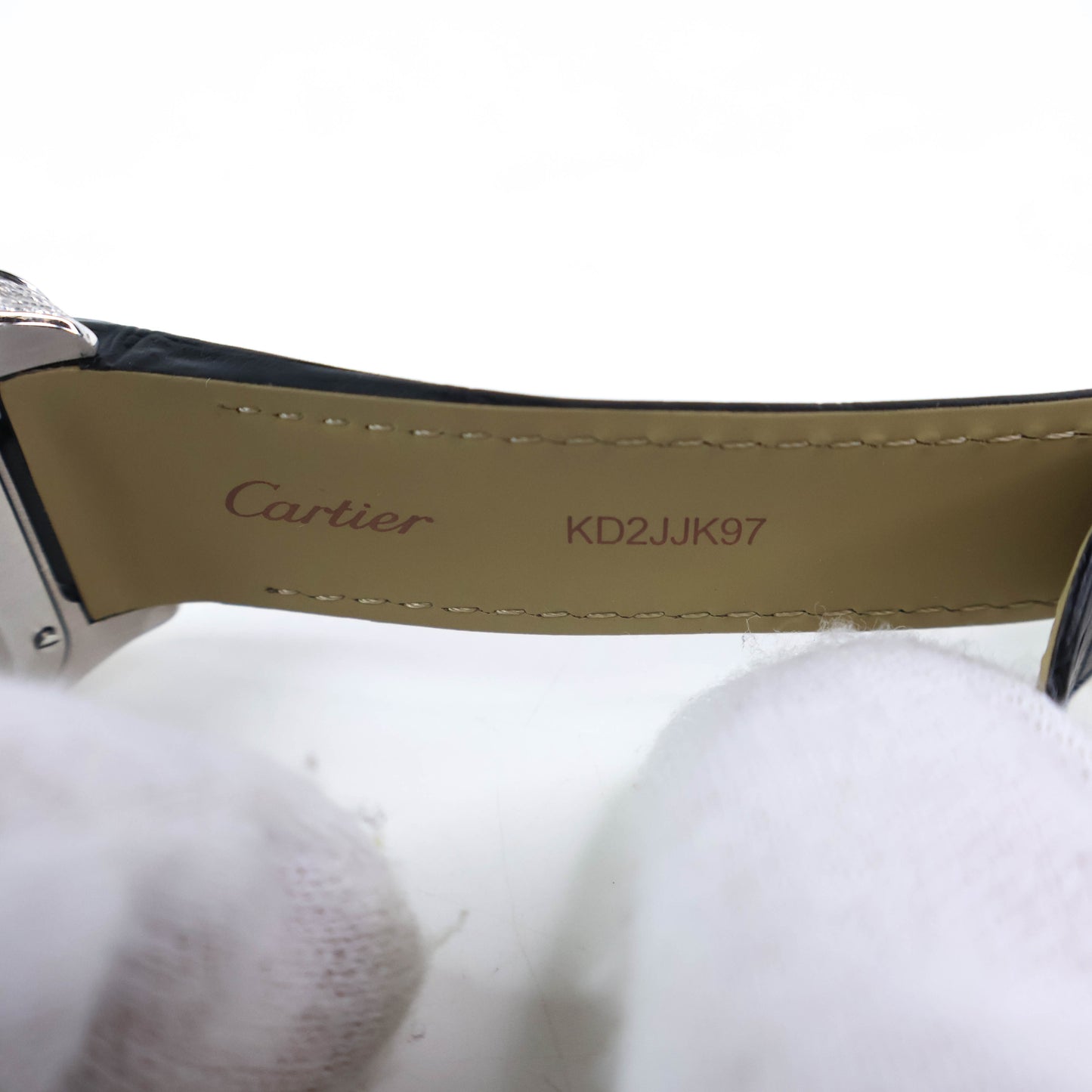 Cartier Santos Watch Black (After Setting)