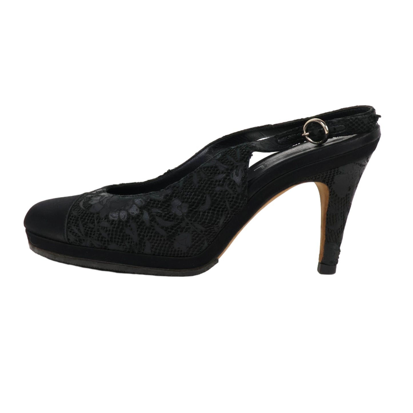 Chanel Sling Back Pumps Black size 38