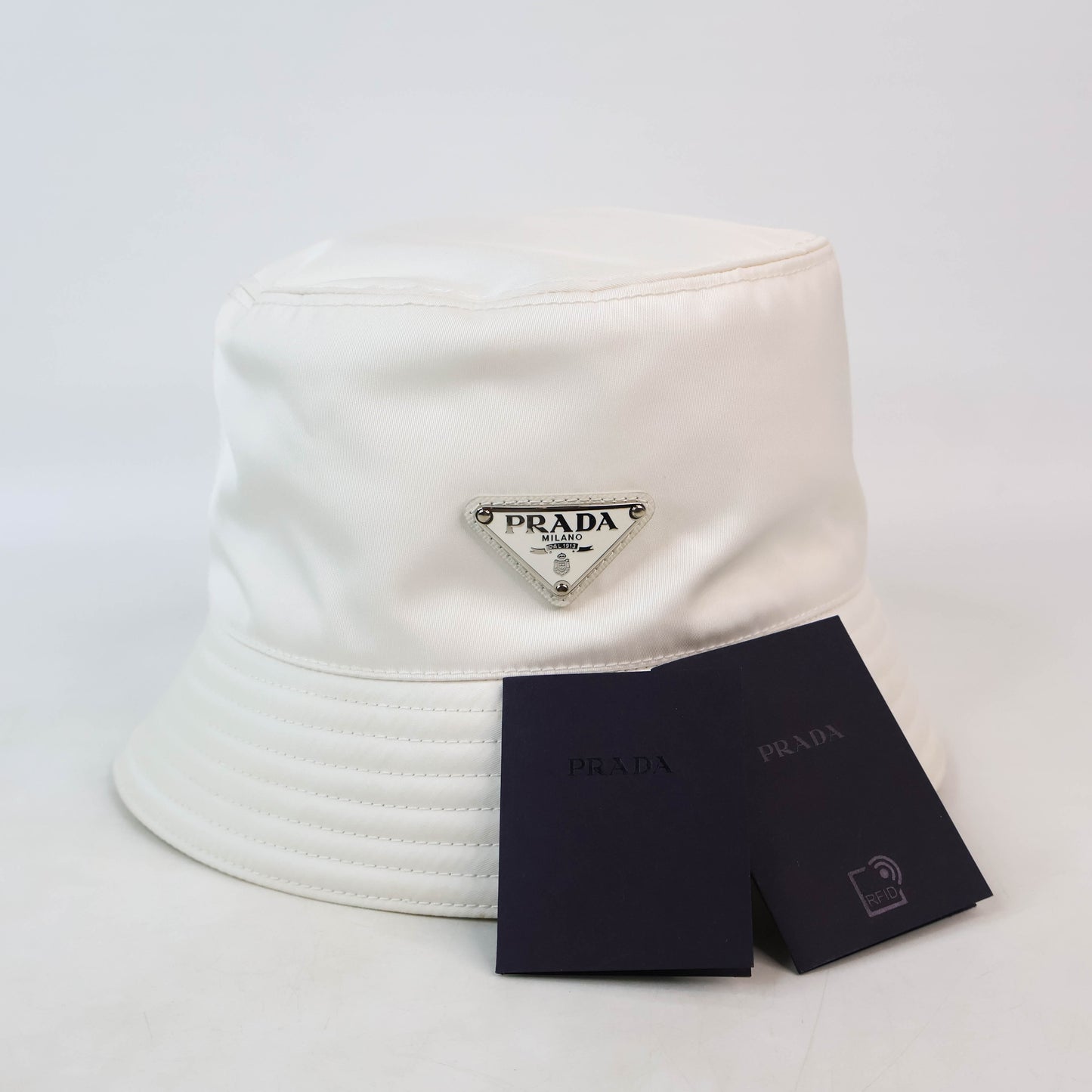 Prada Bucket Hat Re Nylon White
