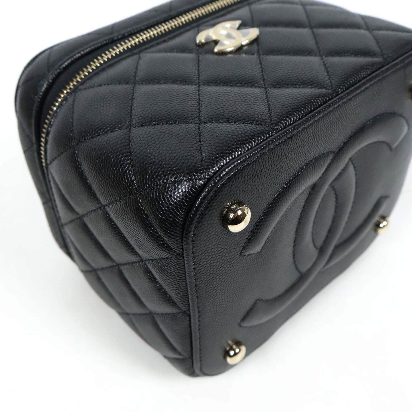 Chanel Vanity Case Bag Black Caviar GHW