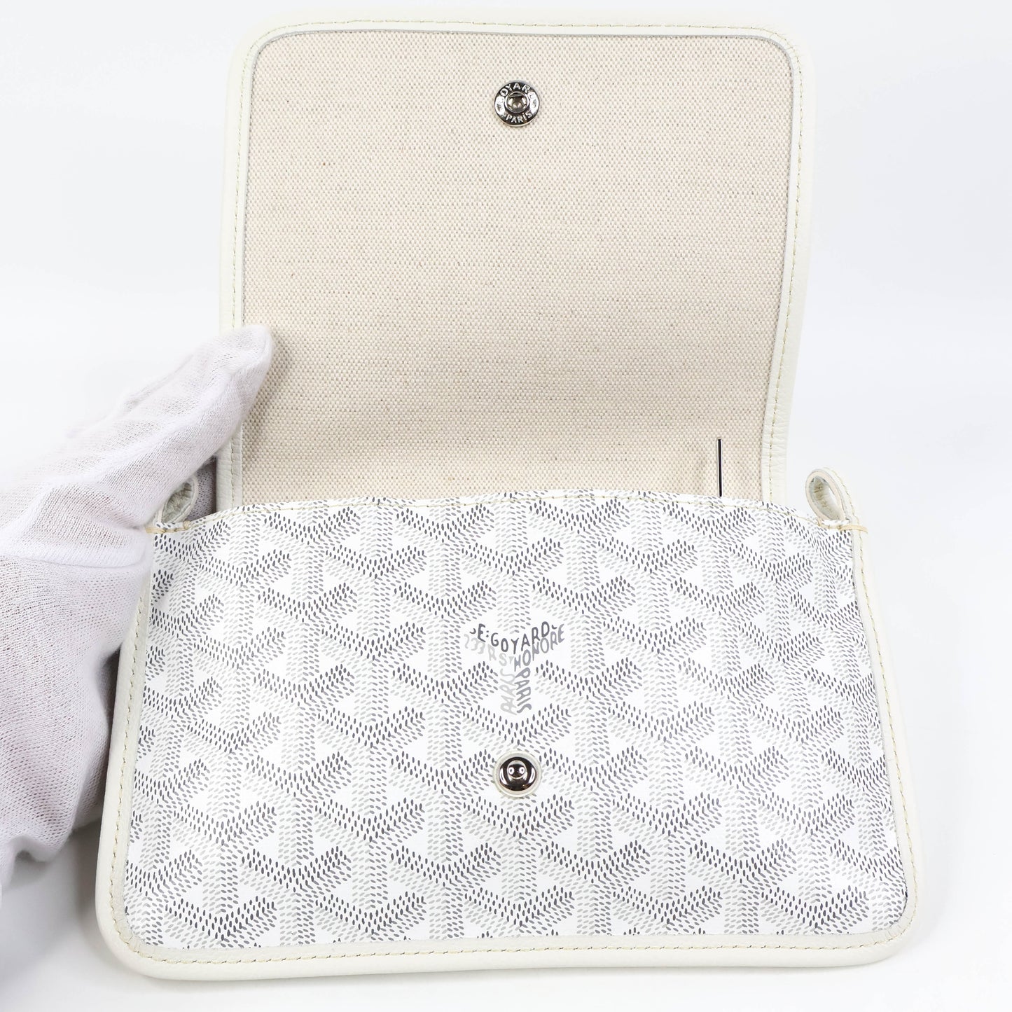 Goyard Plummet Pocket Bag White