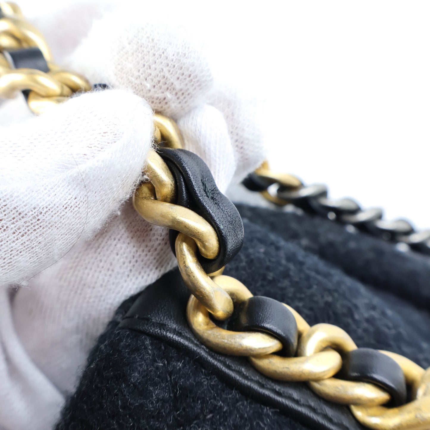 Chanel 19 Wool Ombre Grey