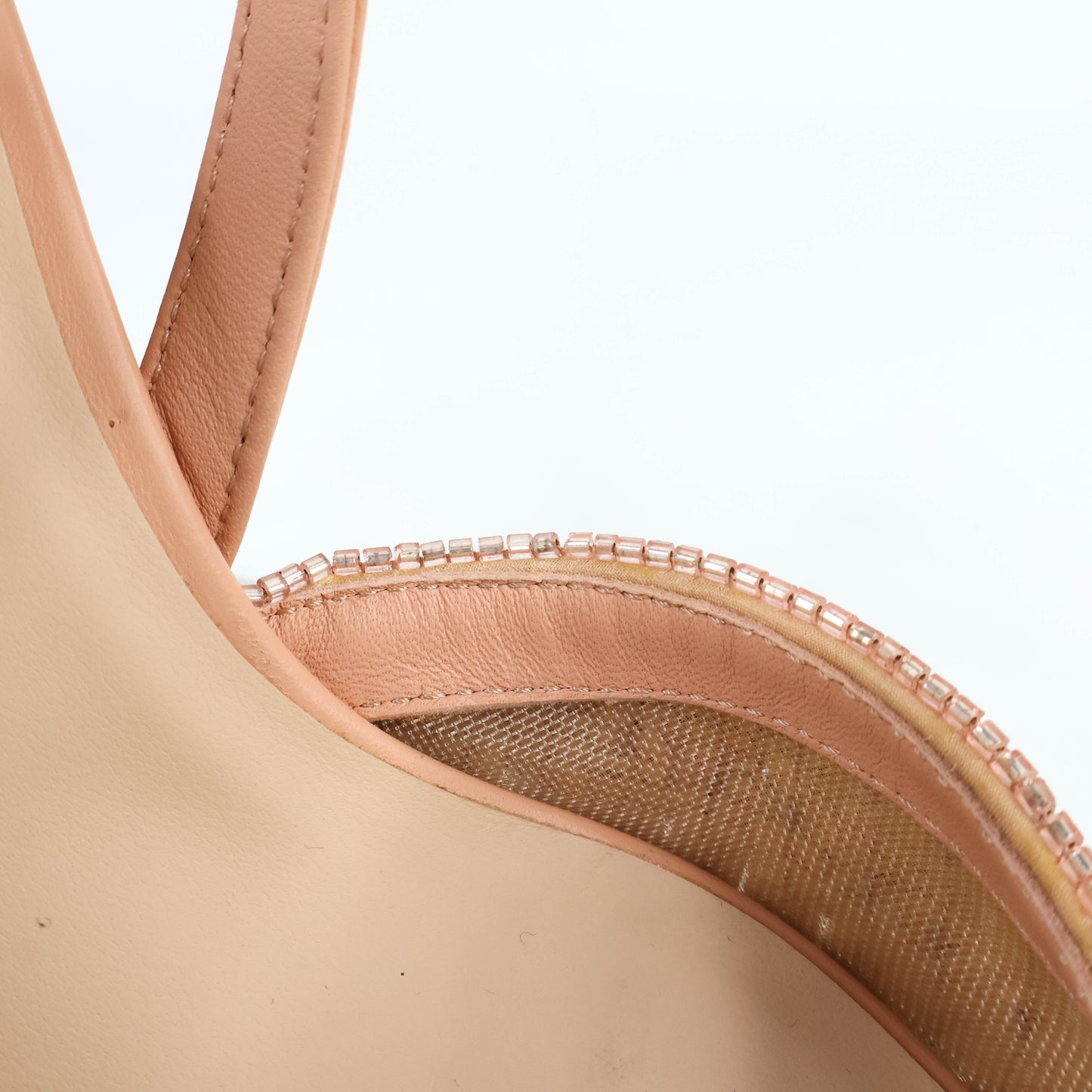 Fendi Sandals Sling Back Sequinned Pink 37