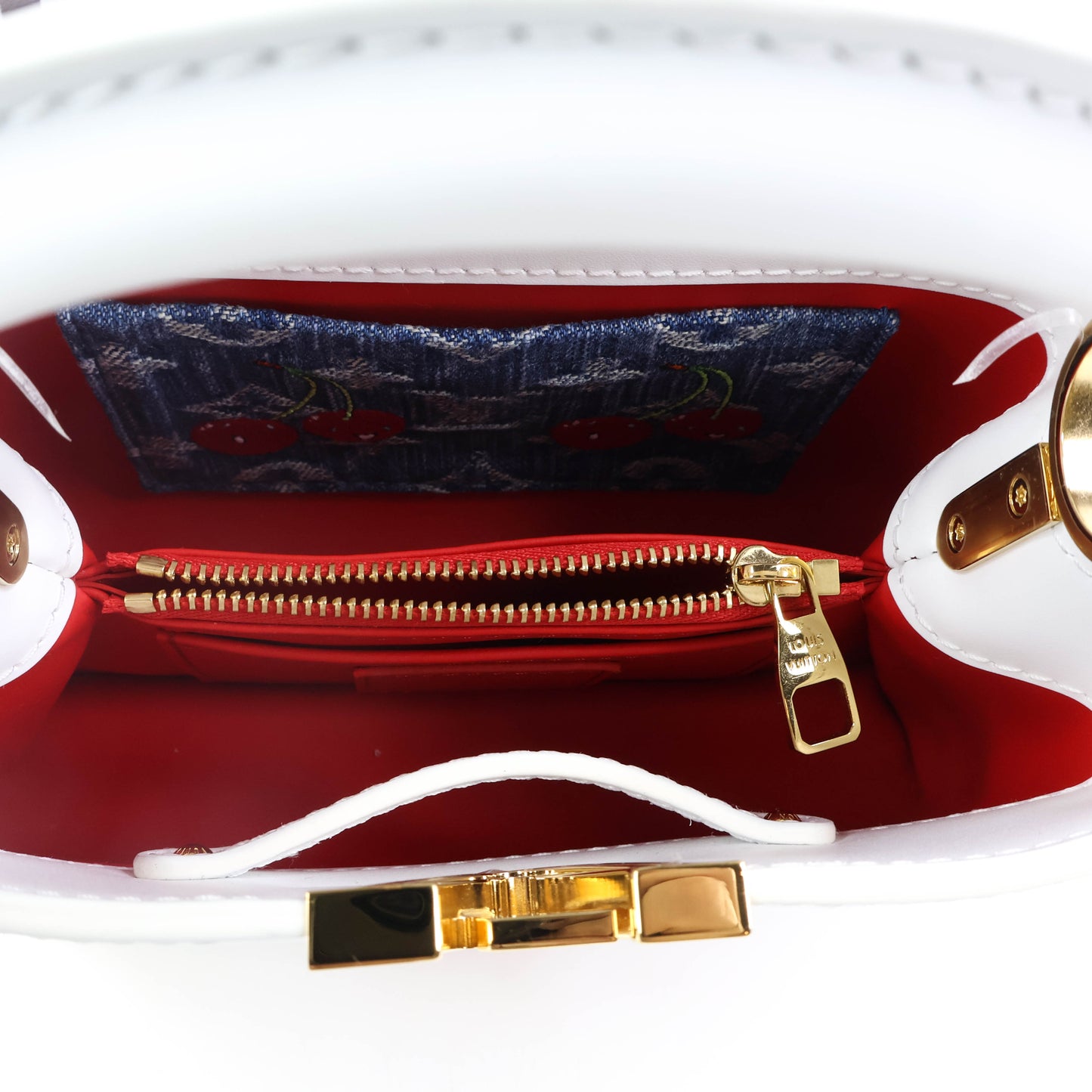 Louis Vuitton x TM Capucines Mini White Cherry