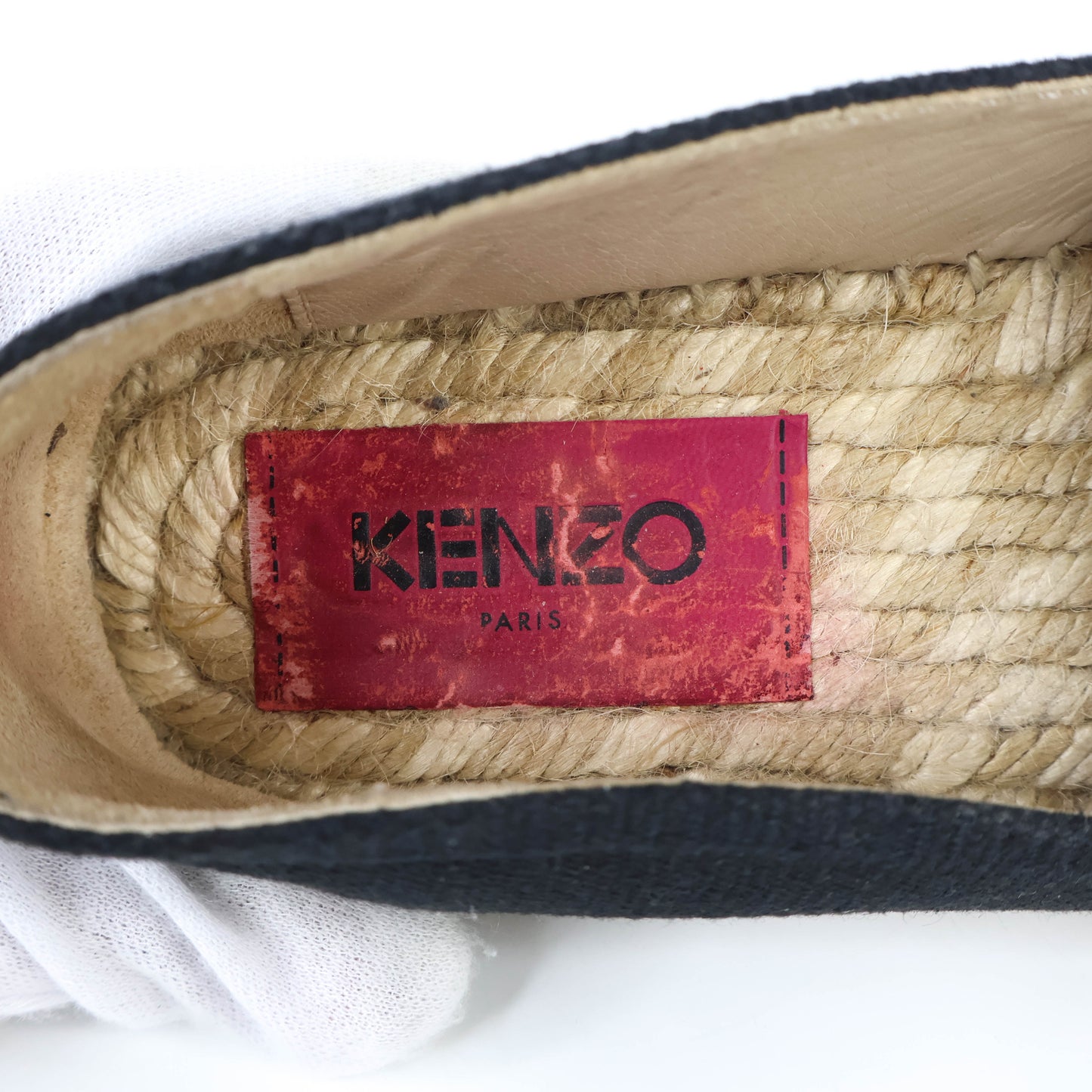 Kenzo Espadrille Black Canvas 36