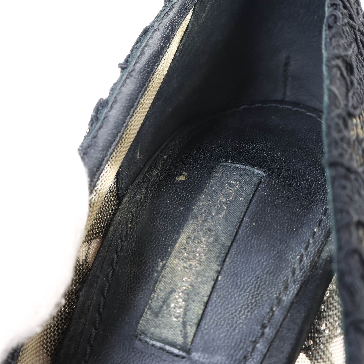 Dolce & Gabbana Pumps Lace Black Crystal 37.5