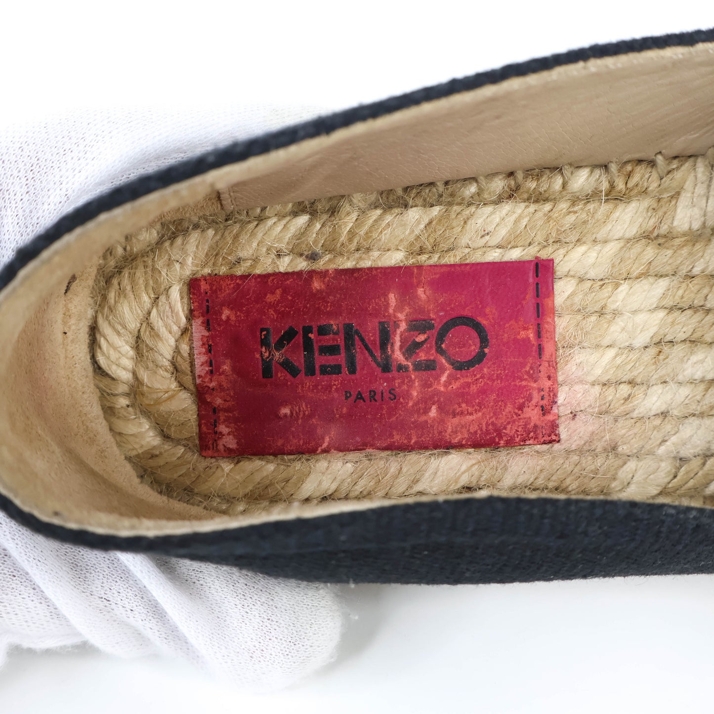 Kenzo Espadrille Black Canvas 36