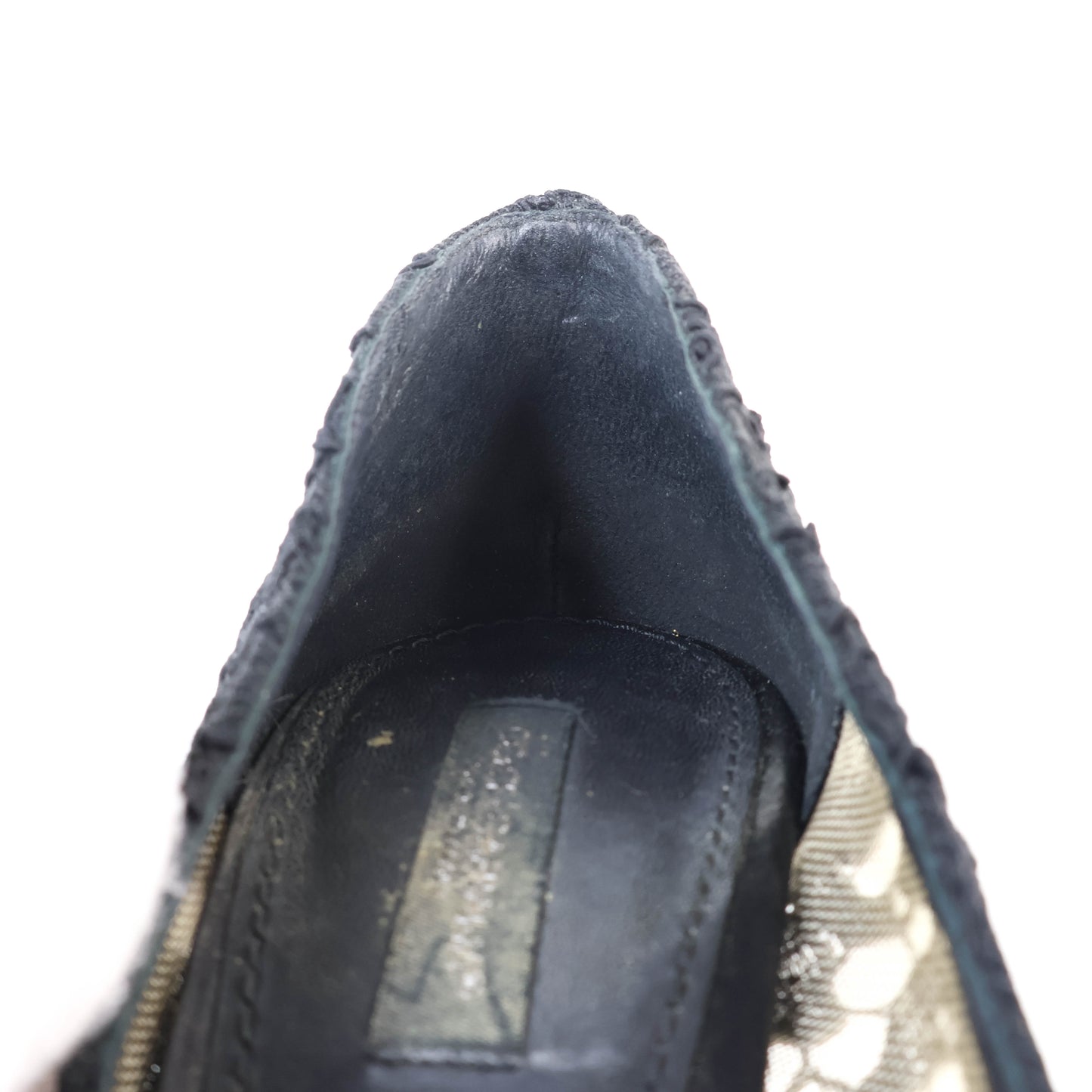 Dolce & Gabbana Pumps Lace Black Crystal 37.5