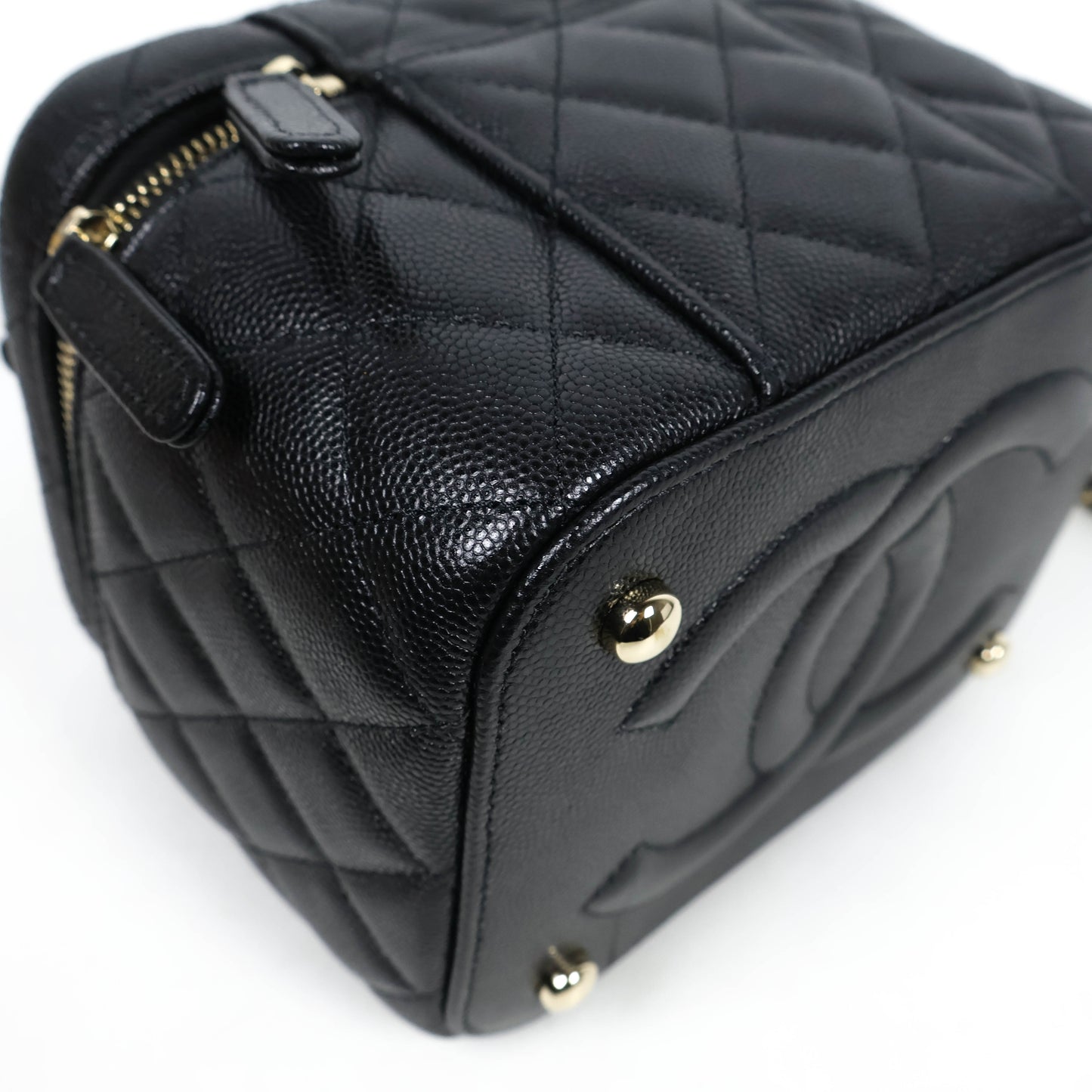 Chanel Vanity Case Bag Black Caviar GHW