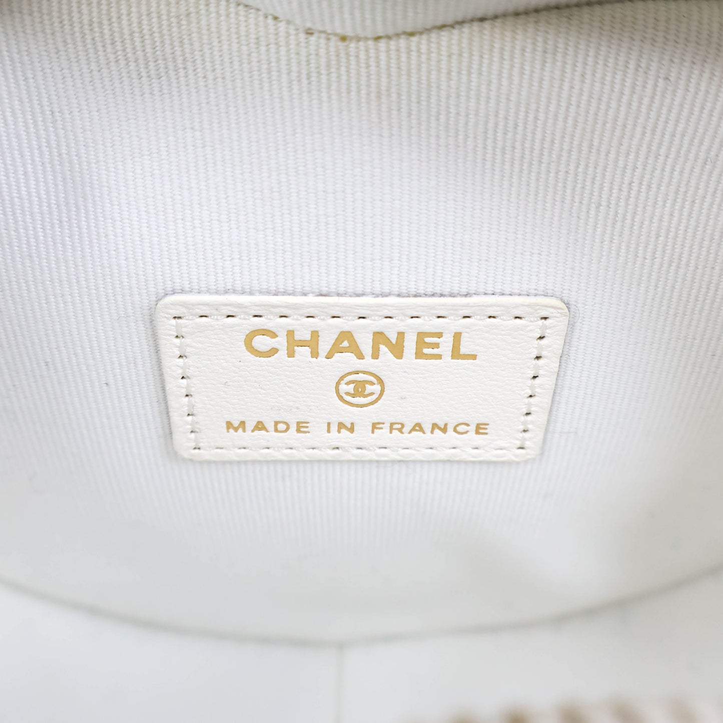 Chanel Heart Bag Small White Lamb