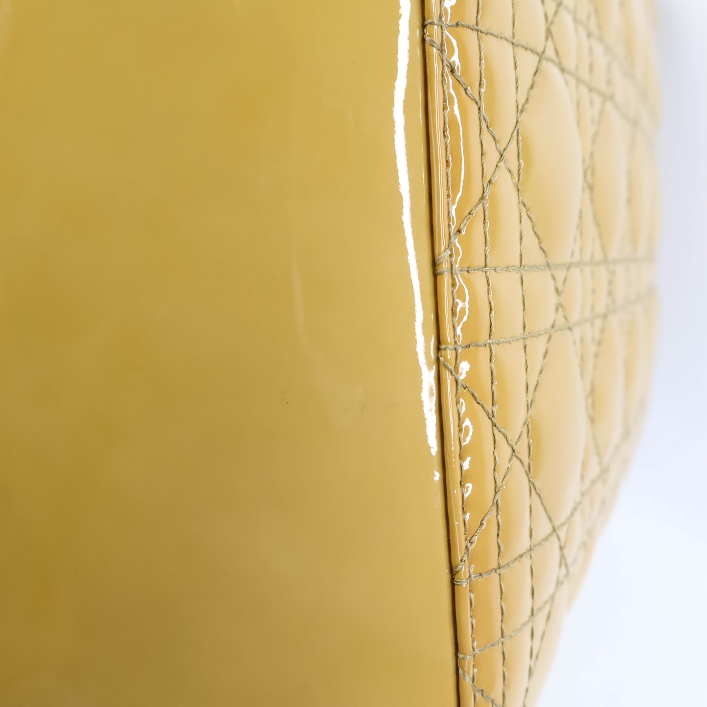 Christian Dior Lady Large Beige Patent SHW