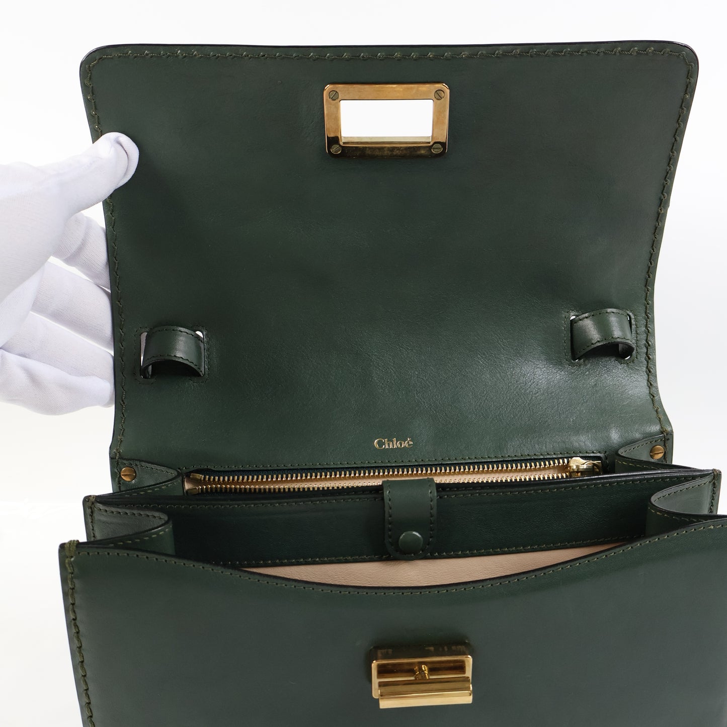 Chloe Flap Bag Green