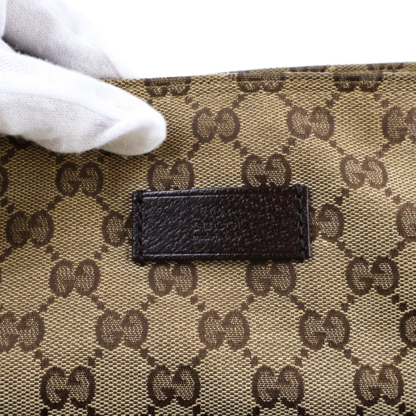 Gucci Messenger Bag Canvas Brown Green/Red