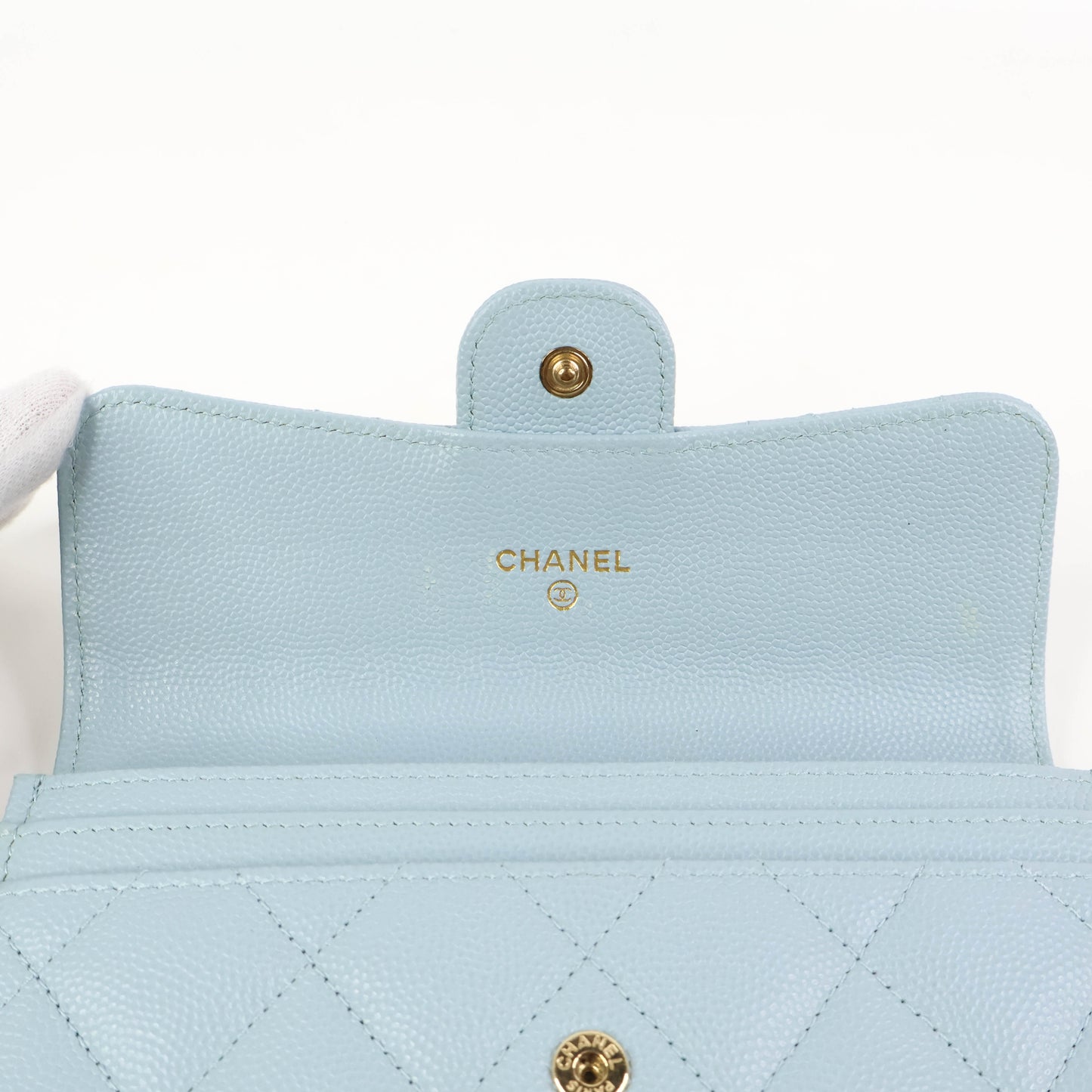 Chanel Classic Medium Wallet Light Blue