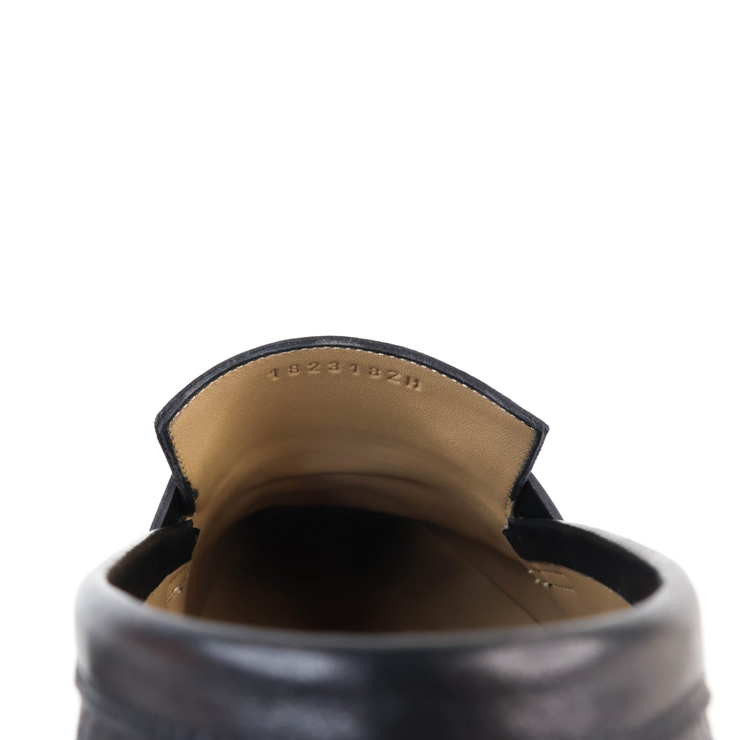 Hermes Loafers Leather Black 42.5