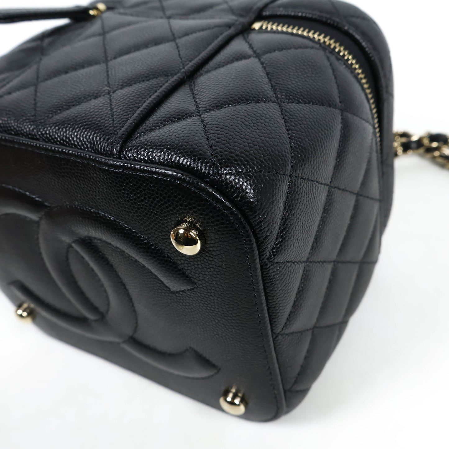 Chanel Vanity Case Bag Black Caviar GHW