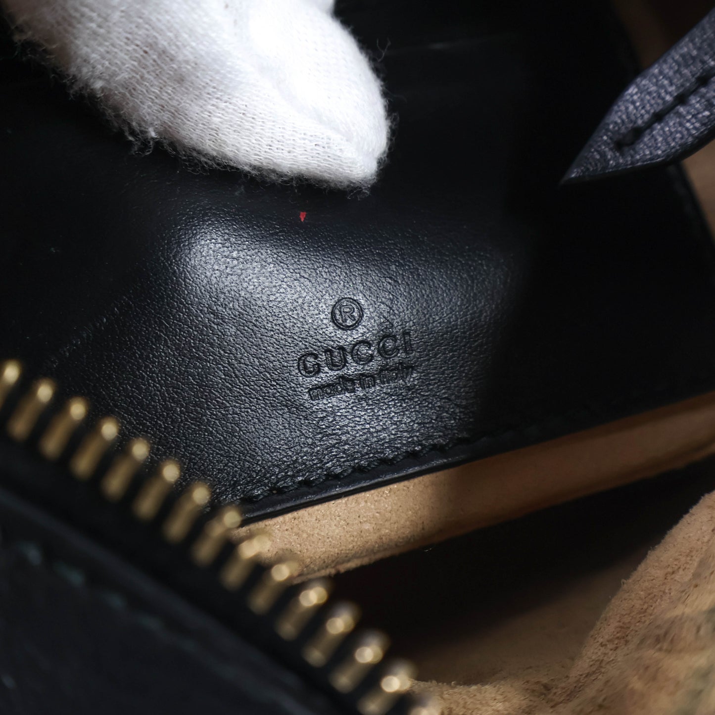 Gucci Marmont Half Moon Mini Black