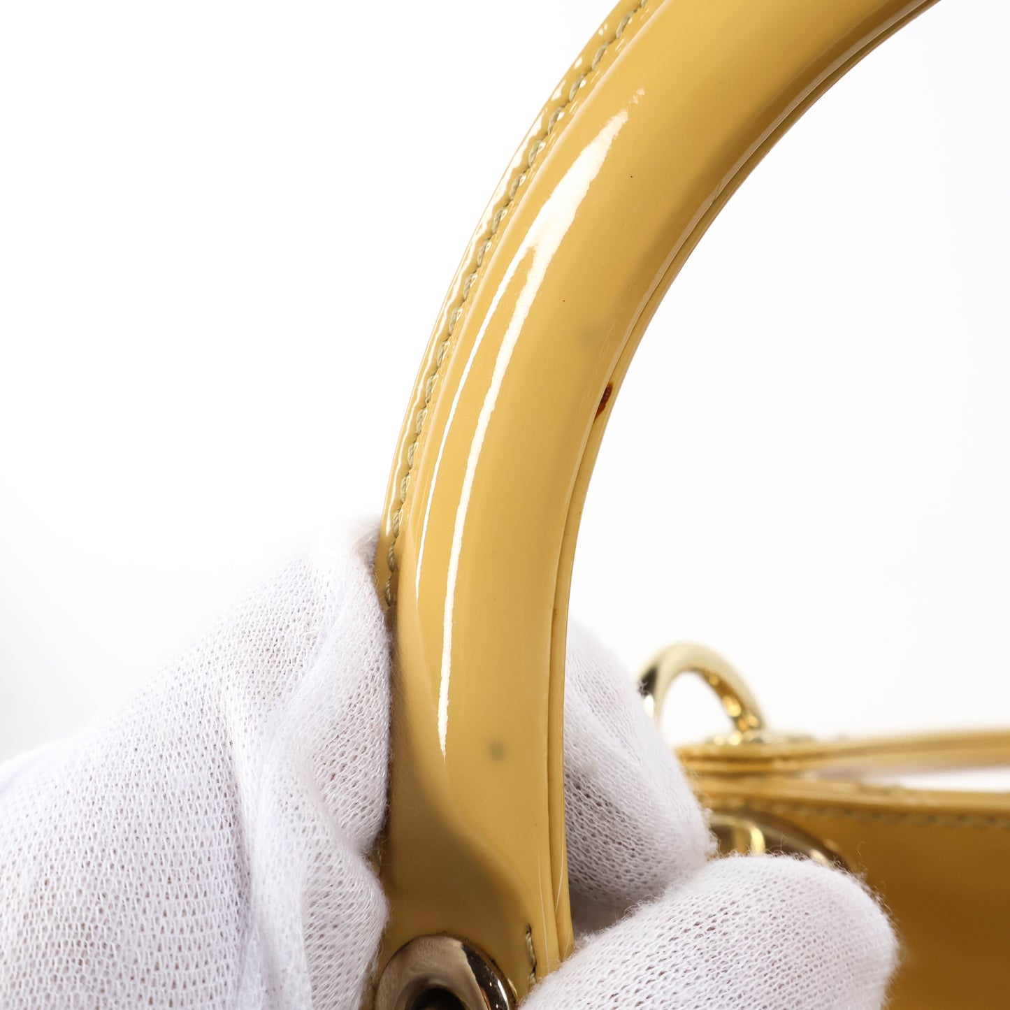 Christian Dior Lady Large Beige Patent SHW