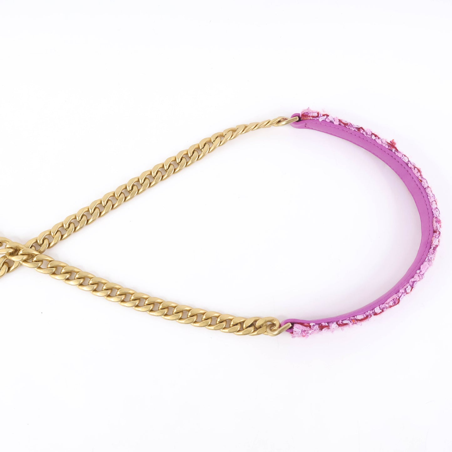 Chanel Bucket Tweed Pink GHW