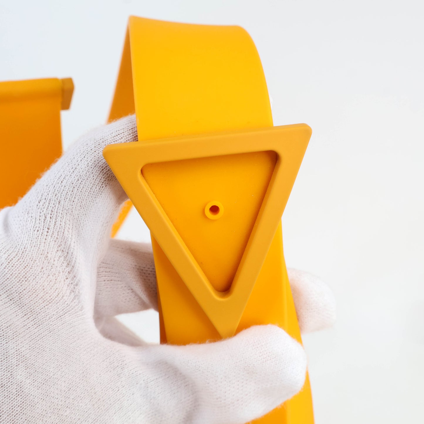 Bottega Veneta Recycled Rubber Punch Bag Orange