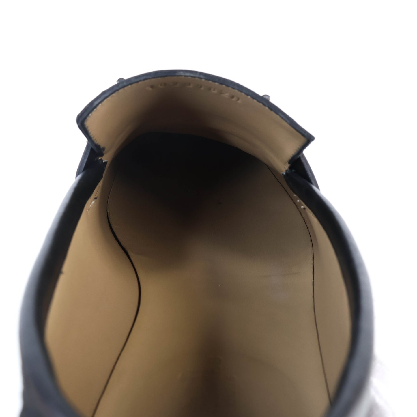 Hermes Loafers Leather Black 42.5