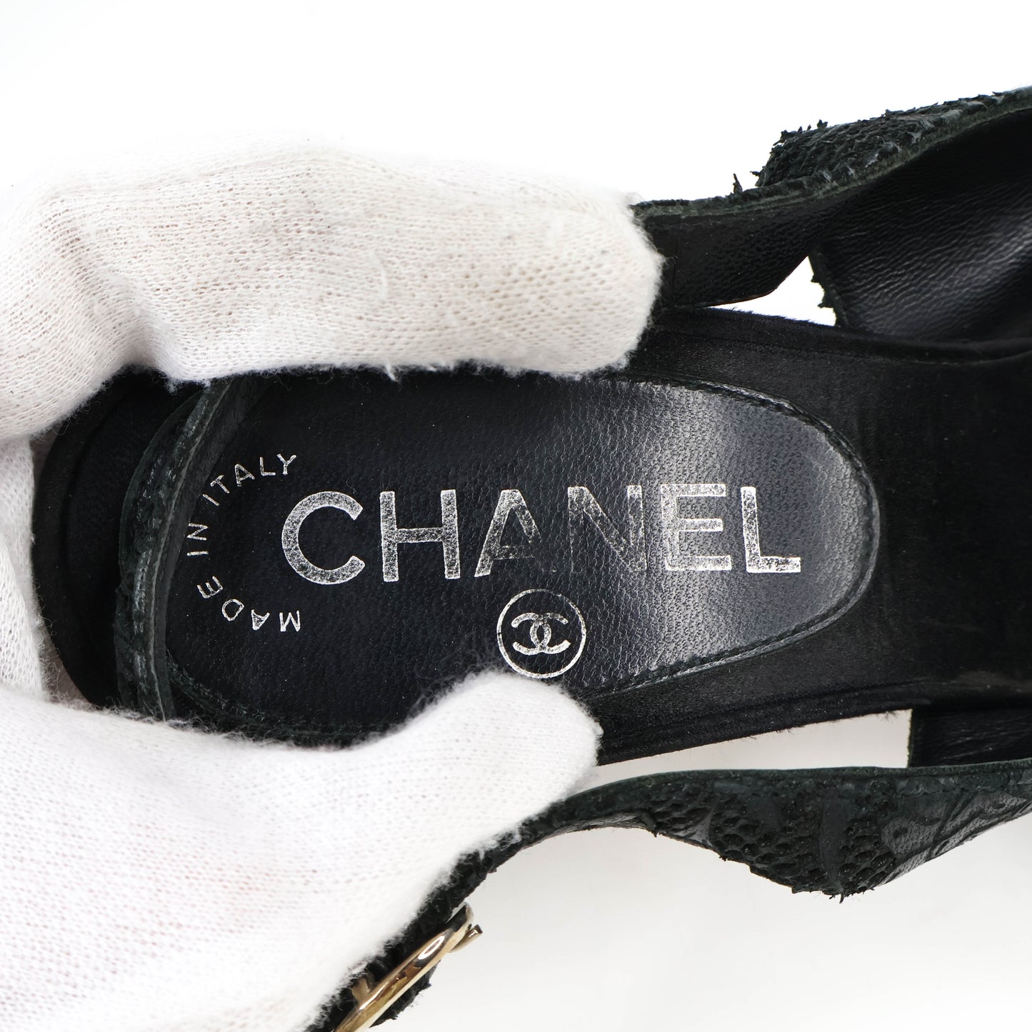 Chanel Sling Back Pumps Black size 38