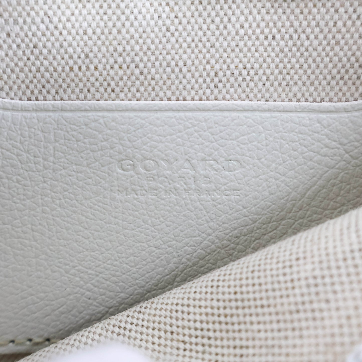 Goyard Plummet Pocket Bag White