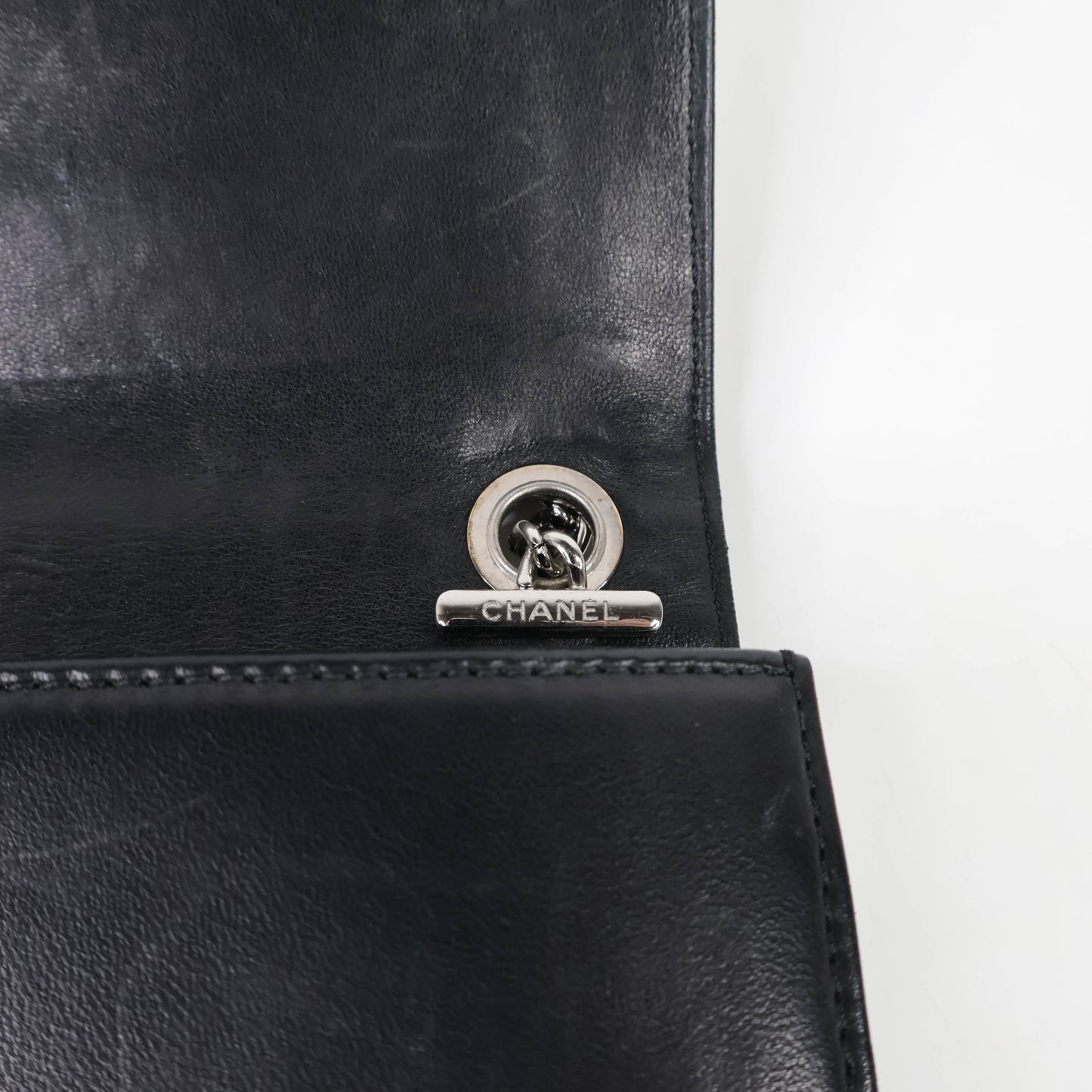 Chanel Boy Brick Flap Bag Plexiglass Black Pink