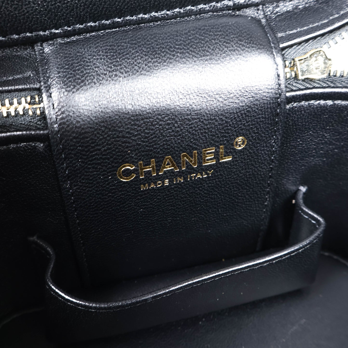Chanel Vanity Case Bag Black Caviar GHW