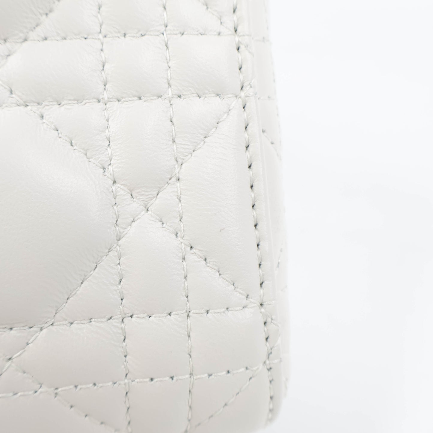 Dior Mini Lady Dior Bag White Cannage Lambskin