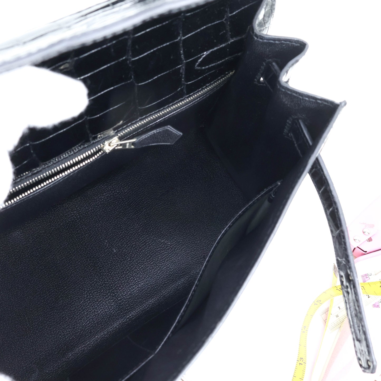 Hermes Kelly32 Black Niloticus shiny