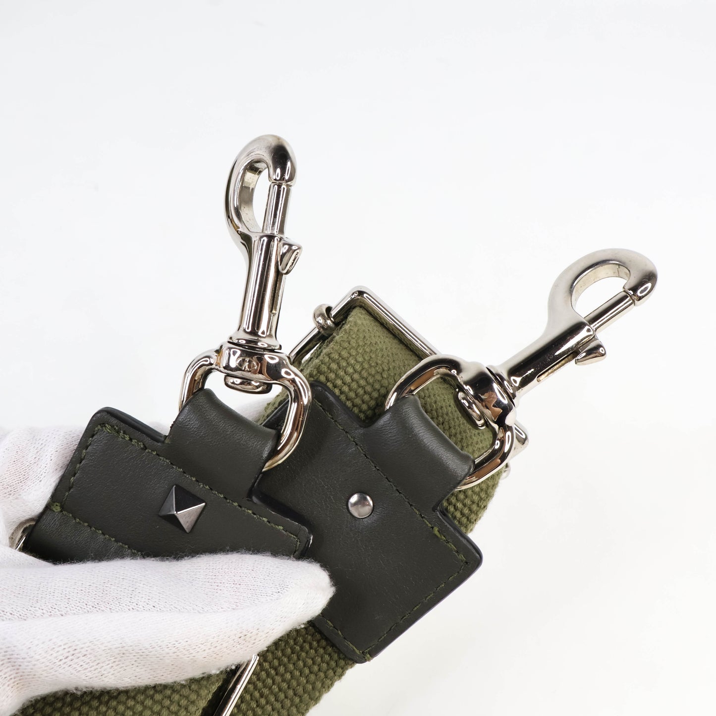 Valentino Crossbody Bag Canvas Khaki