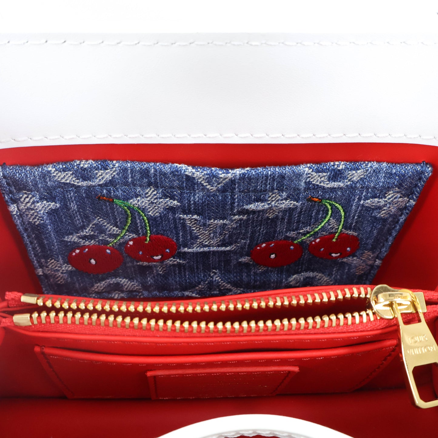 Louis Vuitton x TM Capucines Mini White Cherry