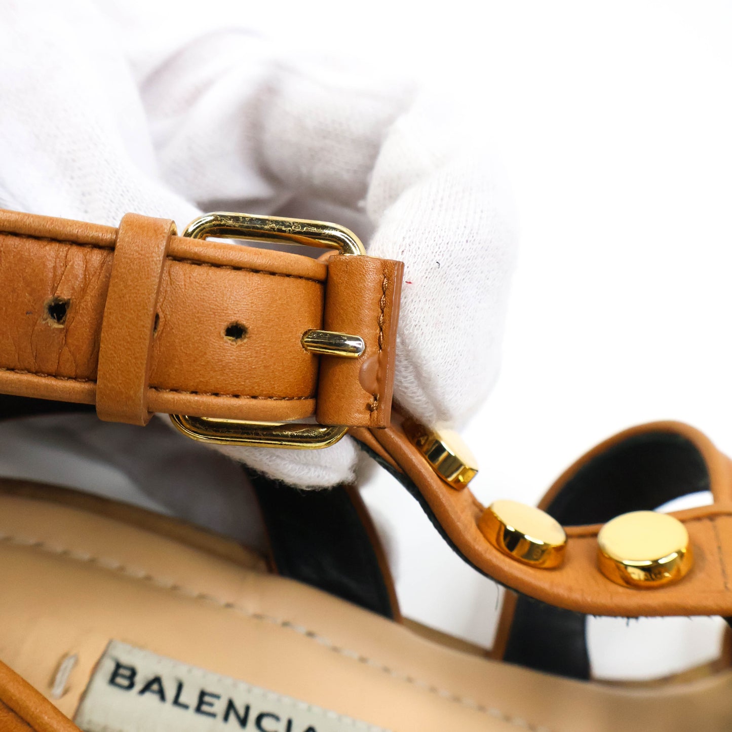 Balenciaga Gladiator Flat Brown 37