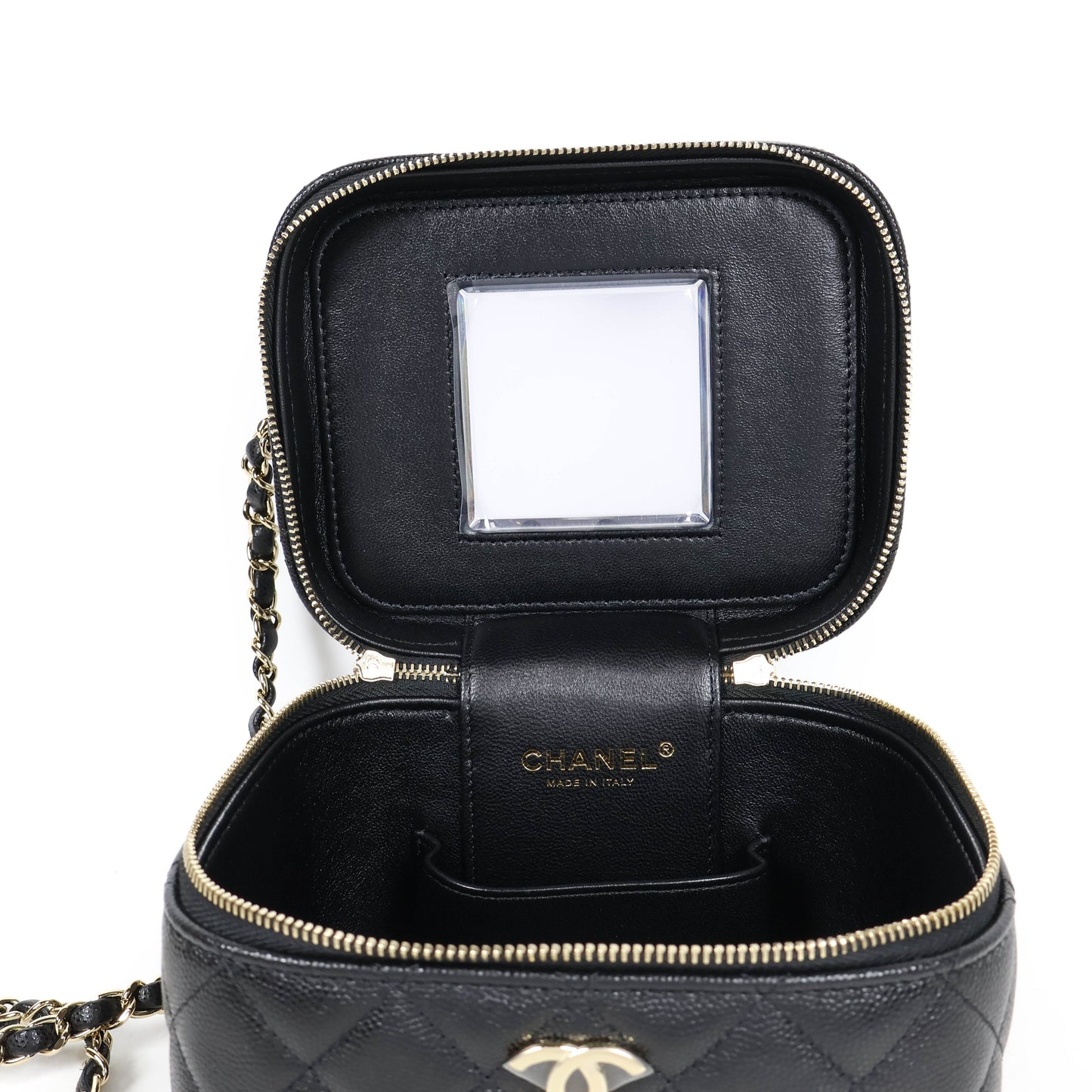 Chanel Vanity Case Bag Black Caviar GHW