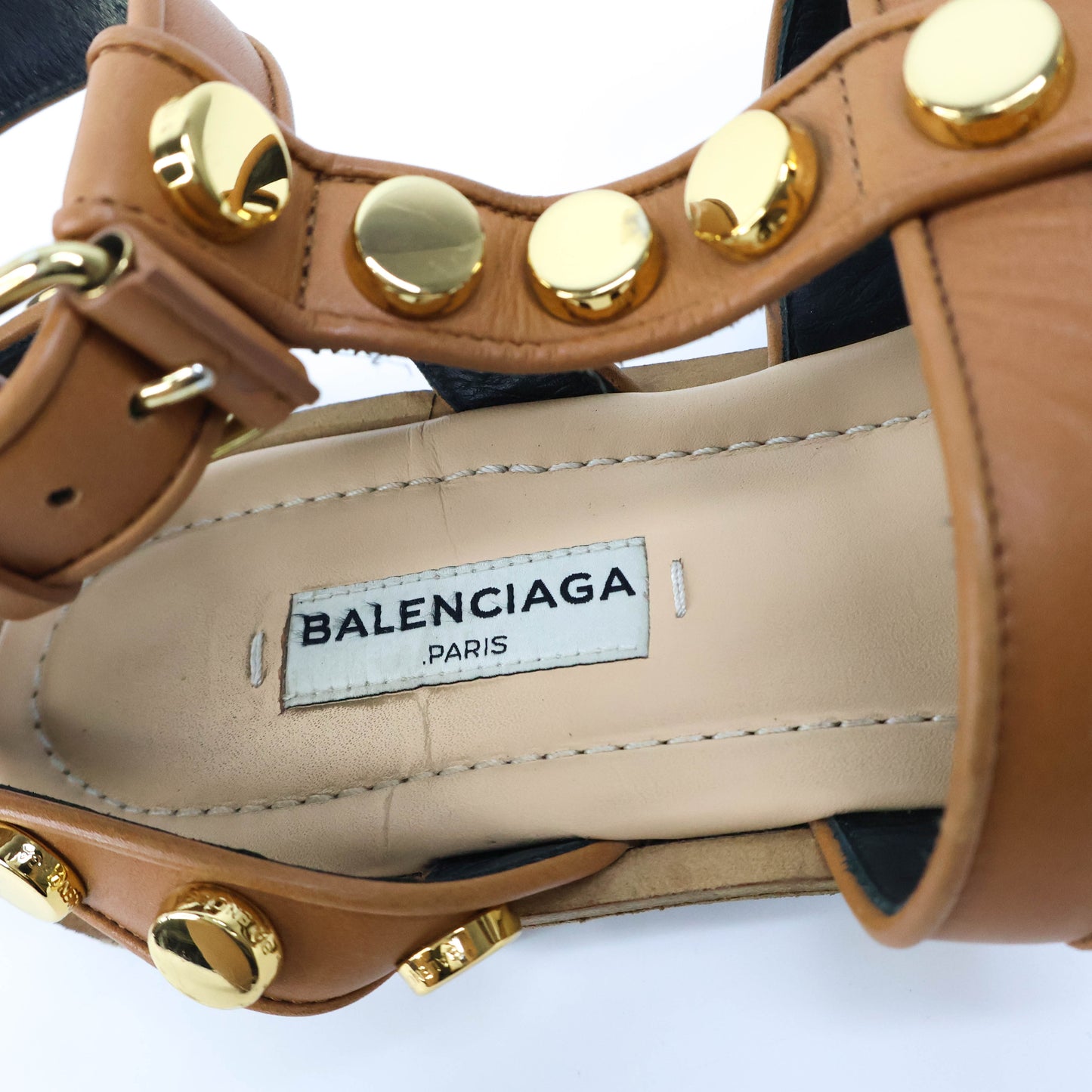 Balenciaga Gladiator Flat Brown 37