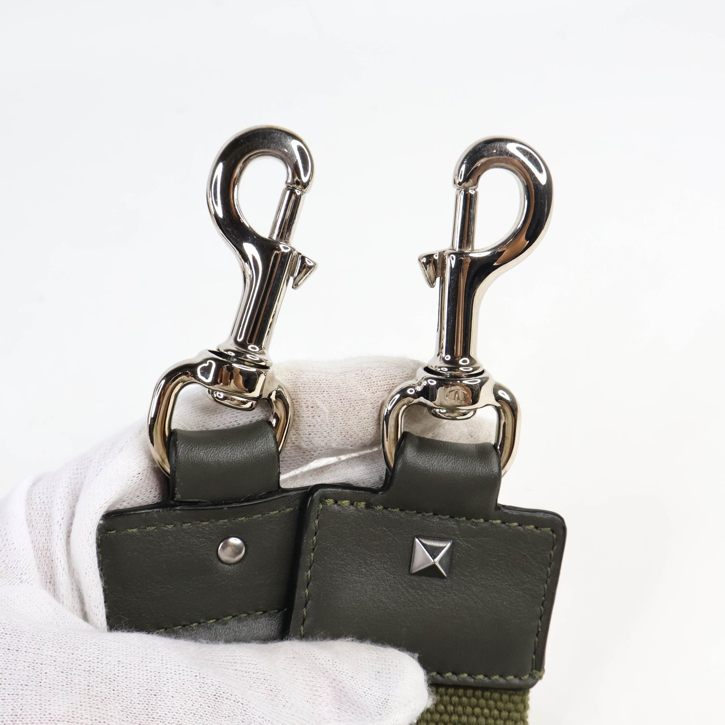 Valentino Crossbody Bag Canvas Khaki