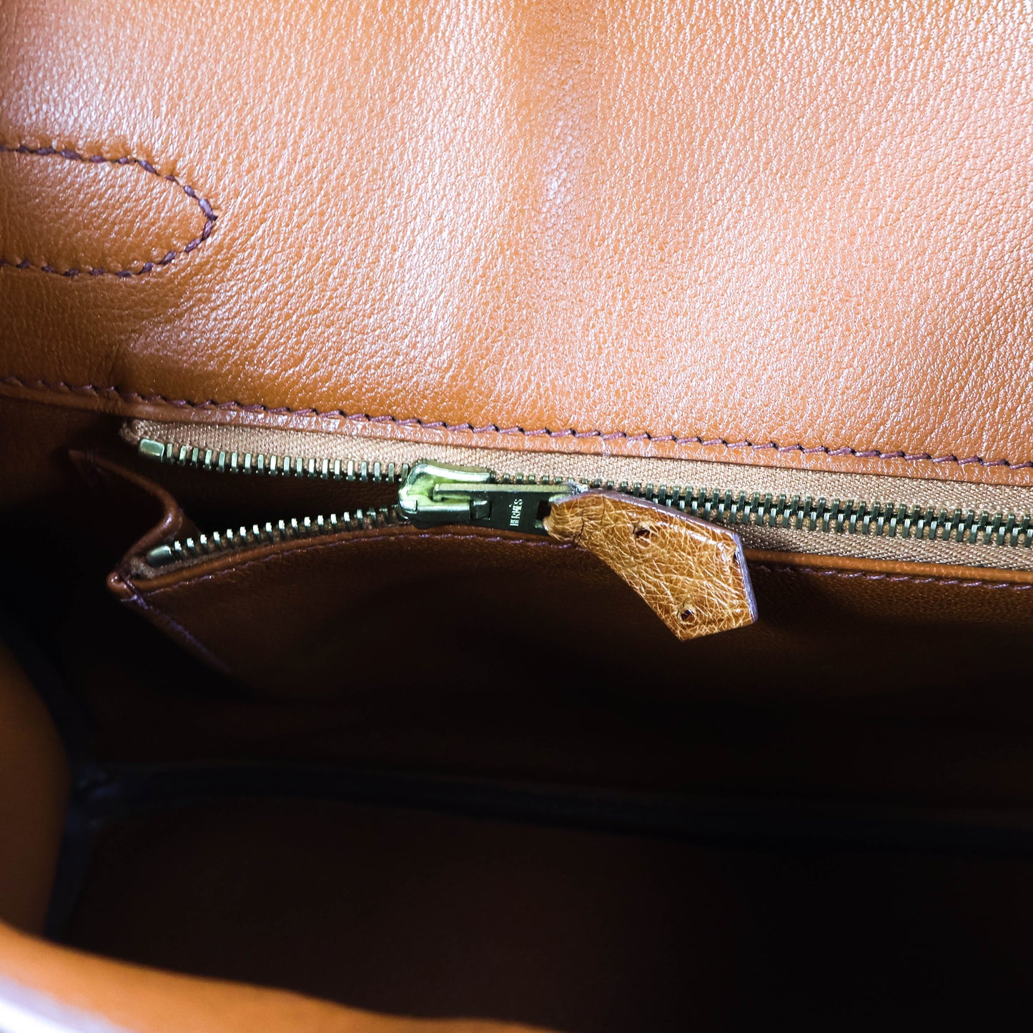 Hermes Birkin 30 Ostrich Cognac