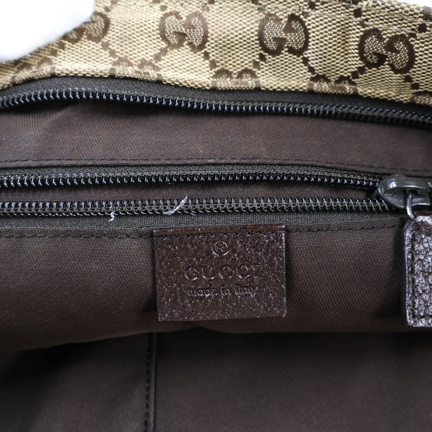 Gucci Messenger Bag Canvas Brown Green/Red