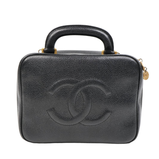 Chanel Vanity Handle Vintage Black Caviar GHW