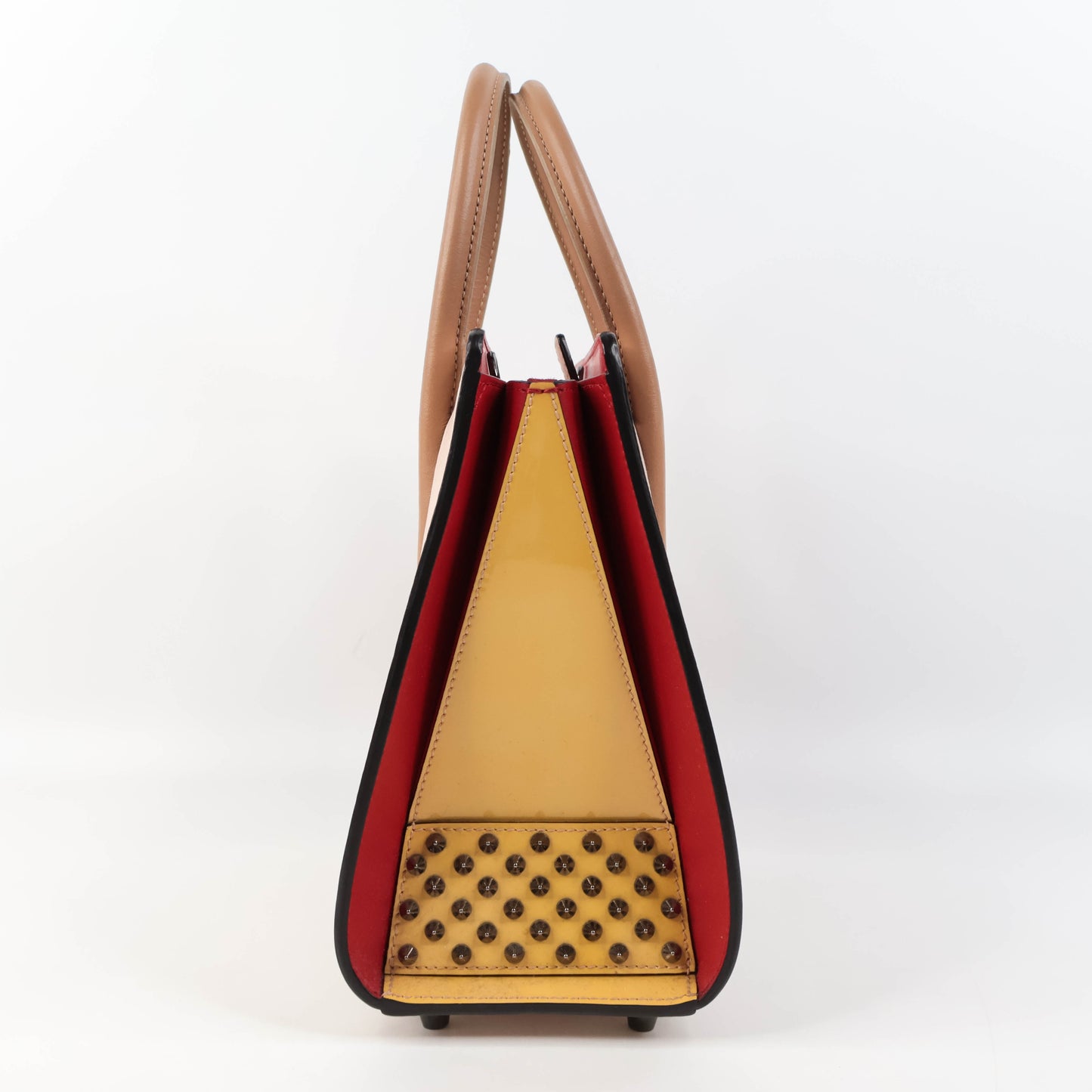 Christian Louboutin Handbag With Strap Beige Red
