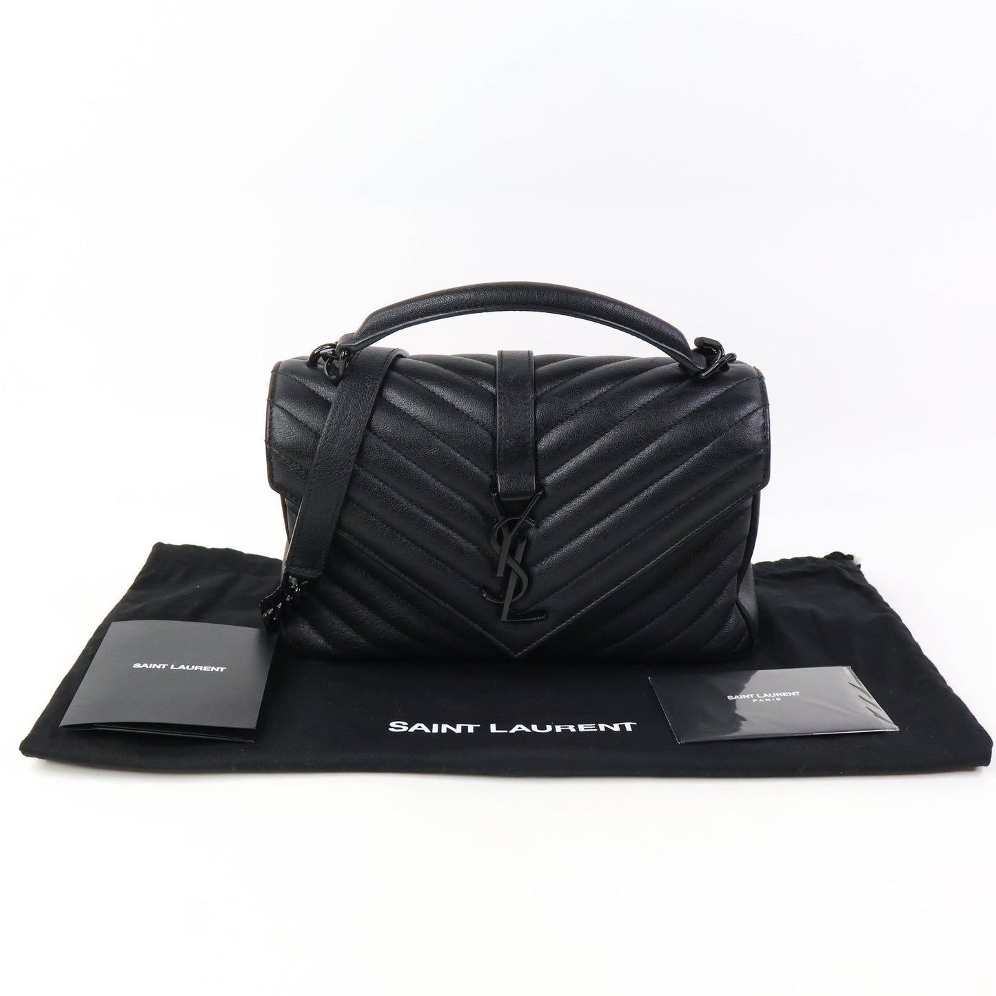 Saint Laurent College Medium All Black