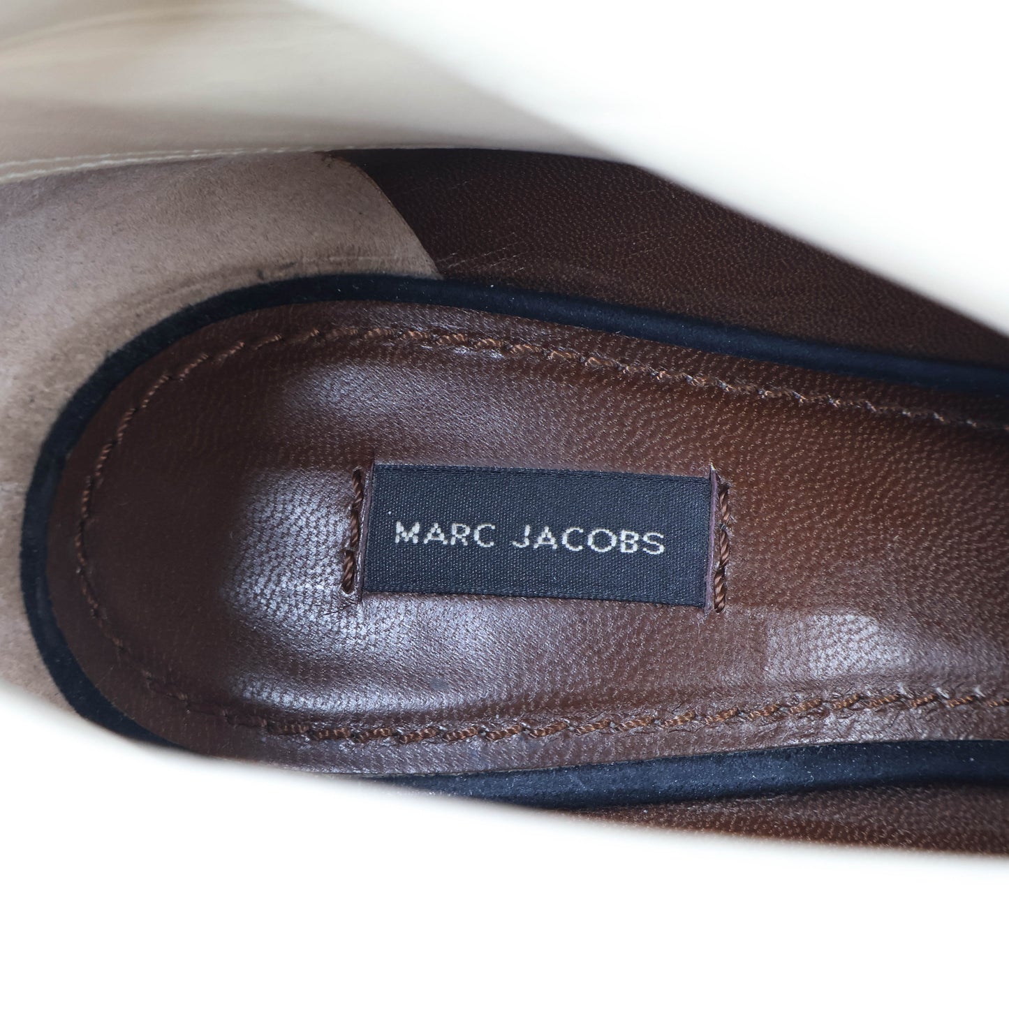 Marc Jacobs Black/Beige Suede 38